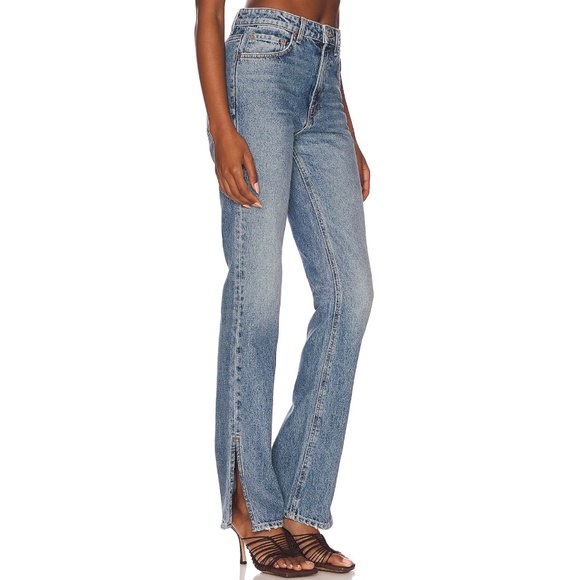 Harlow High Rise Slim Boot with Slit - Picture 1 of 9